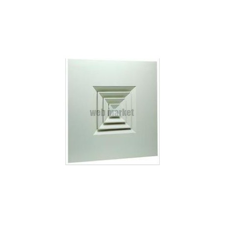ALDES Diffuseur fixe pour dalles de plafond 600x600 acier blanc SF 704 TP 150x150mm