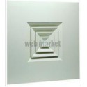 ALDES Diffuseur fixe pour dalles de plafond 600x600 acier blanc SF 704 TP 225x225mm