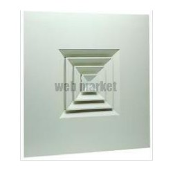 ALDES Diffuseur fixe pour dalles de plafond 600x600 acier blanc SF 704 TP 300x300mm