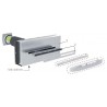 Scd n 45 - kit silencieux en traversee de mur pour entrée d'air autoréglable