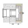 Scd n hy - kit silencieux en traversee de mur pour entrée d'air hygroréglable