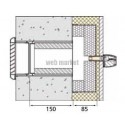 Scd n max 45 - kit silencieux en traversee de mur pour entrées d'air 45 m3/h
