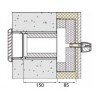 Scd n max 45 - kit silencieux en traversee de mur pour entrées d'air 45 m3/h