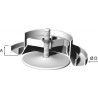 B 200 pr - bouche d'insufflation plastique reglable