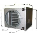 Bct 400 - batterie eau chaude raccordement circulaire d400 - batterie