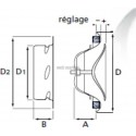 Bi 100 lk - bouche d'insufflation reglable diametre 100