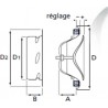 Bi 200 lk - bouche d'insufflation reglable diametre 200