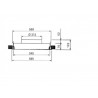 Grk-fp-r d200 - grille alu quadri + plenum d200