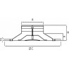 Dac-fp 675/200 - diffuseur regl.alu d200 pour fx plaf.67