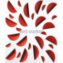 Next 675 rouge - diffuseur souf.675x675 buses abs rou