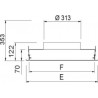 Next-klin 600 vert - diffuseur souf.600x600 buses abs ver