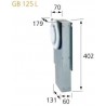 Gb 125 l - bouche fixe d'extraction cuisine avec manchon coude diamètre 125
