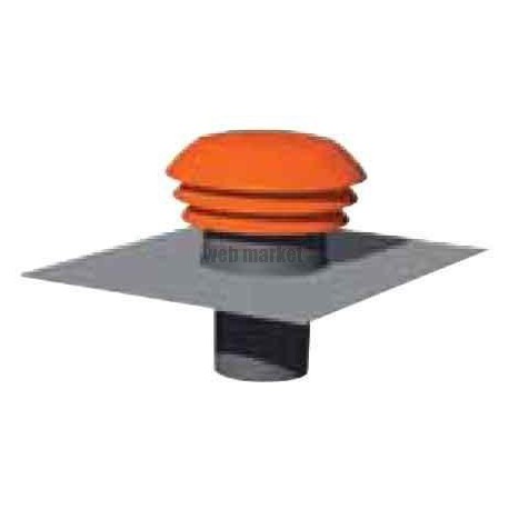 Chapeau de toiture CPR - Diamètre 160mm - Rouge Tuile