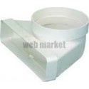 Cmv 55x110x100 - coude mixte vertical section 55x110 en diamètre 100