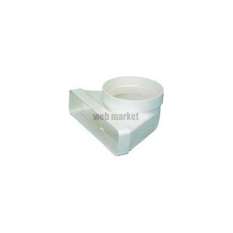Cmv 55x220x125 - coude mixte vertical section 55x220 en diamètre 125