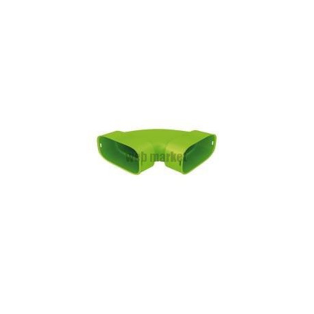 Xch 60x130 - coude horizontal pour reseaux clip & go section 60x130