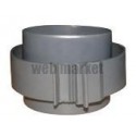 Rd pe cr - raccord droit en plastique pour reseaux clip & go diamètre 125