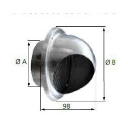 Man r 125 - manchon reglable pour traversee de mur diamètre 125