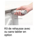 Kit de réhausse (11 pieds + tablier basic) pour receveur FLIGHT réf E6250500