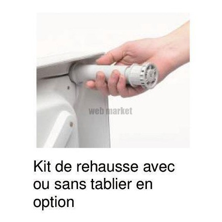 Kit de réhausse (13 pieds + tablier basic) pour receveur FLIGHT réf E6250600