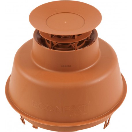 Mitron cheminée ECONEXT brun pour PP flexible diamètre 80 mm réf. 449183
