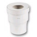 Raccord pour WC sortie droite Ø100/135 mm - QW77 - PVC blanc - raccord Ø 100 mm