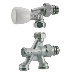 Robinet monotube à 4 voies thermostatisable R436TG - Ø 1/2x18
