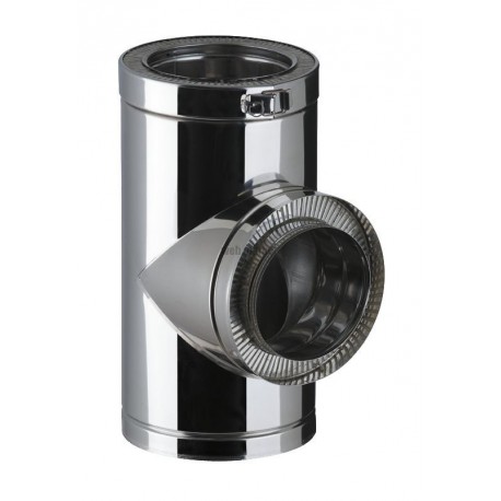 Té THERMINOX TI, diamètre 90 / 200 mm T 90 200 TI / réf. 21200050