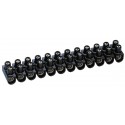 Barrette de connexion à vis Nylbloc - cap 16 mm² - noir - Ref.034217
