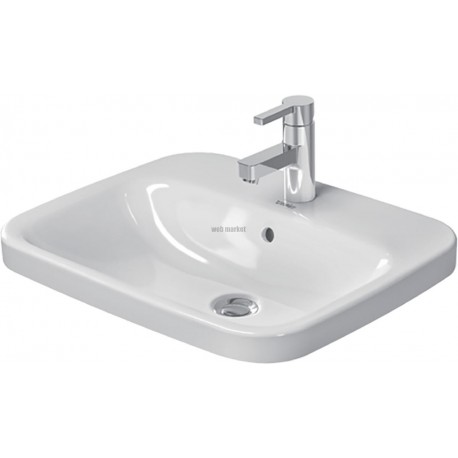Vasque 56 cm Durastyle blanc à encastrer par dessus Réf. 374560000