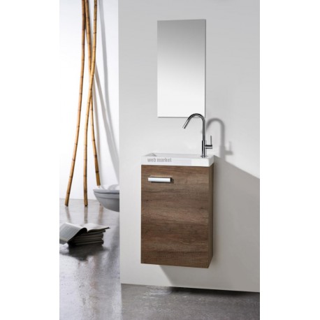Lave-mains CONCERTO céramique, réversible, L40 cm, blanc