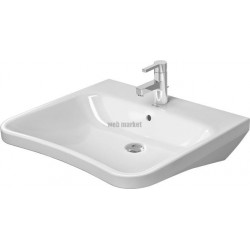 Lavabo Vital 650 mm Durastyle blanc avec trop plein avec plage de robinetterie Réf. 2329650000