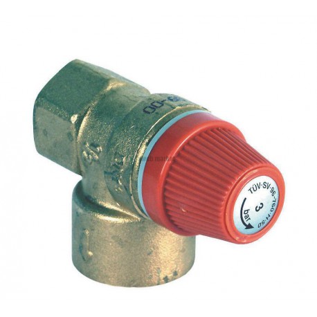 Soupape de sécurité 3 bar Pour EGALIS : NGLB/NGVB Pour STELLIS : GVMC - GVSC - MODUL Réf. 87174010120