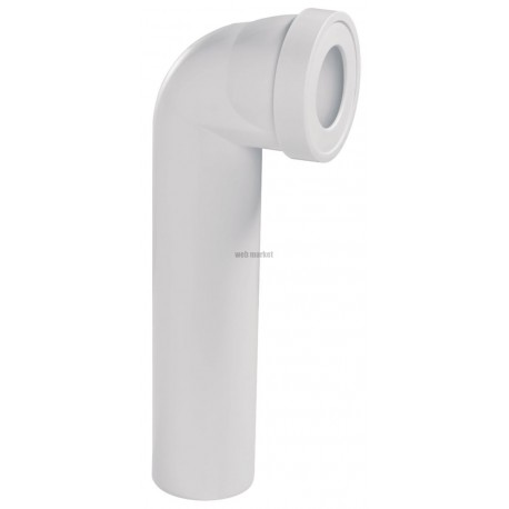 Pipe rigide longue coudée mâle diamètre 100 mm longueur 39,5 cm