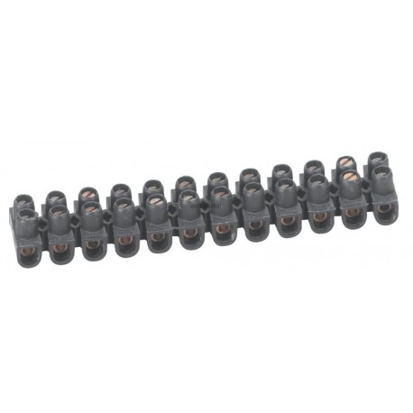 Barrette de connexion à vis Nylbloc - cap 2,5 mm² - noir - Ref.034211