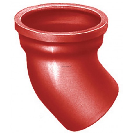 Coude SME 45° en fonte - Ø nominal 100 mm