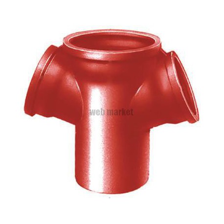 Embranchement Culotte double SME à 68° en fonte diamètre nominal 75-75mm Réf. 156094 PAM
