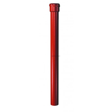 Dauphin rond droit en fonte gamme pavillonnaire - rouge - Ø  nominal 100 mm - L. 1 m