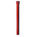 Dauphin rond droit en fonte gamme pavillonnaire - rouge - Ø  nominal 100 mm - L. 1 m