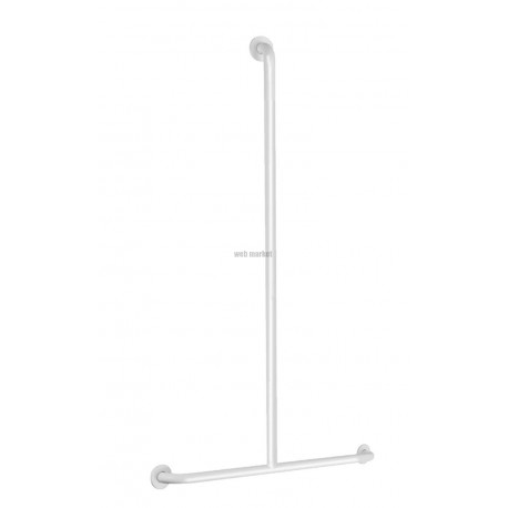 Barre de maintien en T ECO D32 époxy blanc Réf 35440W