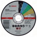 Disque à tronçonner à moyeu plat Rapido Multi Construction ACS 46 V BF 125mm-1,6mm Réf. 2608602383
