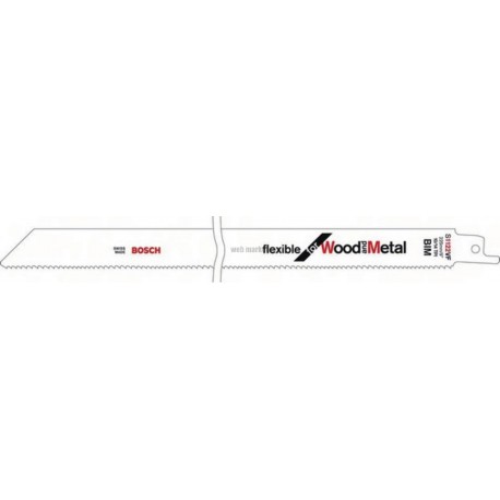 Lame de scie sabre S 1222 VF Flexible For Wood And Metal, lot de 5 Réf. 2608656022