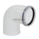 Coude 90° DUALIS FLEXCONDENS, diamètre 110 mm EC 90 110 PPA / réf. 27110531