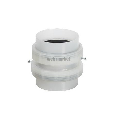Raccord bas flexible/rigide DUALIS FLEXCONDENS pour chaudières gaz ou fioul C3,B23 ou B23P diamètre _80 / 90 réf. 27080644