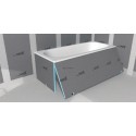 Tablier de baignoire polystyrène extrudé wedi Bathboard - 20x600x770 mm