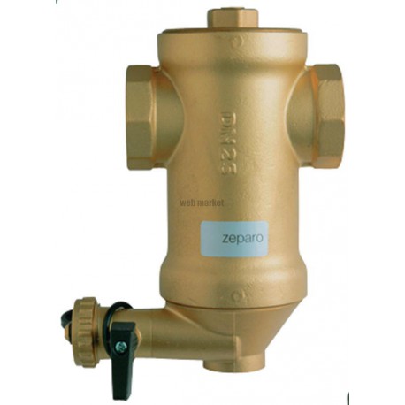 Séparateur de particules conduite horizontale ZEPARO ZU ZUD 32 diamètre 1  1/4 10 bars Réf 7892132