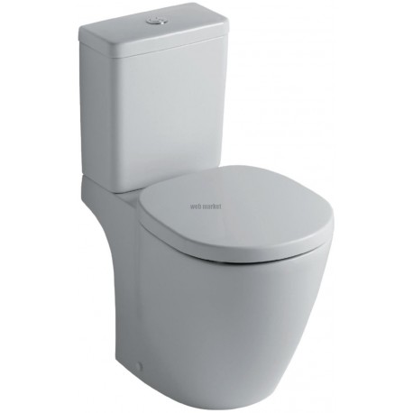 Pack WC prêt à poser CONNECT CUBE, alimentation latérale, sortie horizontale, blanc Réf. E715401
