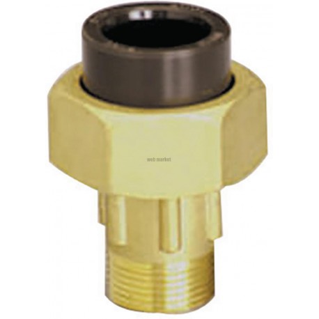 Union 3 pièces mixtes SYSTEM O PVC/laiton femelle/filetage diamètre : 40-1 1/4 H3F/L40