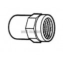 Manchon avec taraudage laiton SYSTEM O PVC/laiton Femelle-Mâle diamètre : 25/32-3/4 HMML25