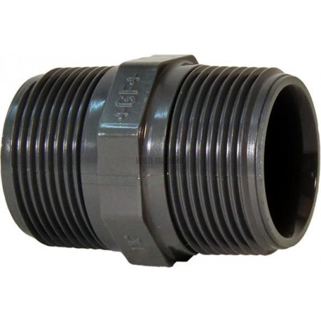 Mamelon double PVC-U diamètre : 40 filetage gaz conique : R : 1 réf. 721911908